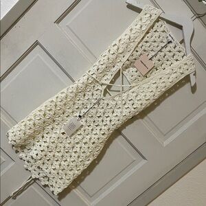 superdown Cream Crochet Dress